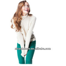 Elegant ladies cashmere plain Pullover,sweater